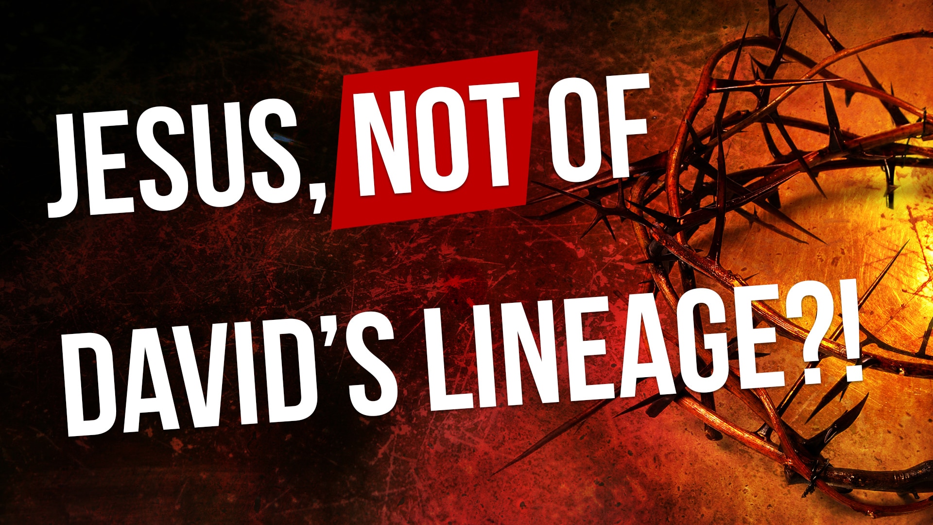 Is Jesus Really From the Line of David? ONE FOR ISRAEL Ministry