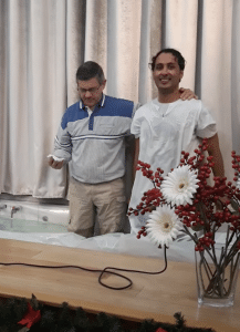 John, a Yemeni ex-Muslim, on the day he was baptized