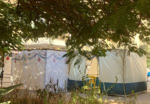 A sukkah in Israel, like the shelter in Psalm 91