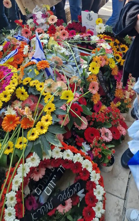 Flowers for Urija's funeral