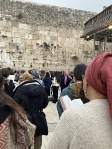 saying the shema prayer in Israel at the Western Wall