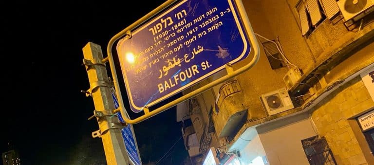 Balfour was a key player in the reestablishment of Israel