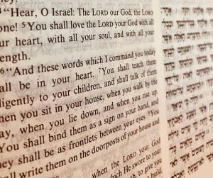 The Shema is in Deuteronomy 6