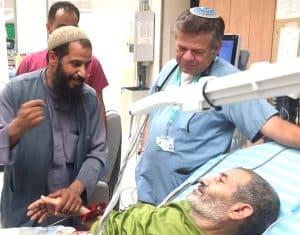 Bedouin hostage Farhan al-Qadi receives medical treatment after his rescue