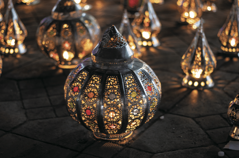 Arabic style lamps from the Muslim world