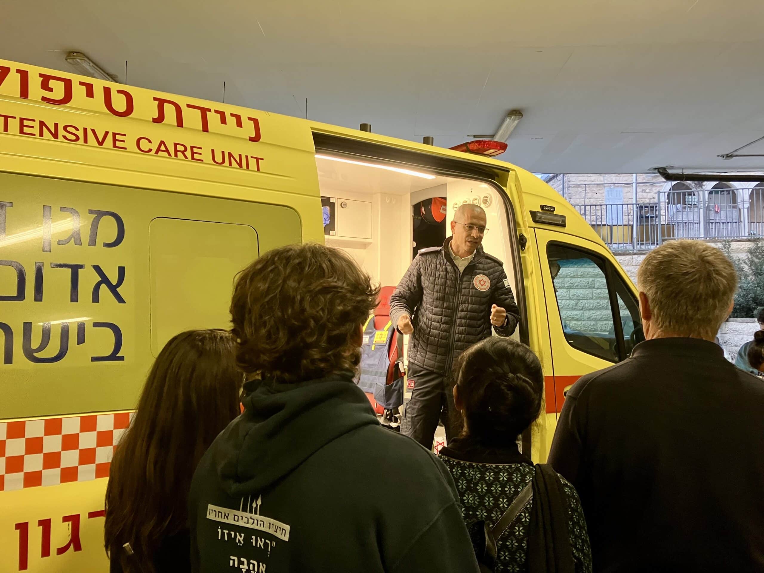 MDA volunteer explains what's in the ambulances