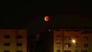 blood moon in the Middle East